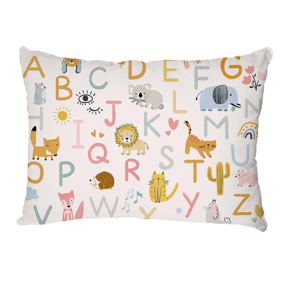 Bunnikins & Clover Toddler Pillows with Pillowcase, 13"x18" Soft Cotton