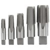 Drill America 5 Piece NPT Pipe Tap Set (1/8", 1/4",