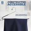 Zober Pants Hangers Non Slip - 20 Pack Open Ended