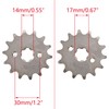 WOOSTAR Motorcycle 420-14T Front Sprocket 17mm for 50cc 70cc 90cc