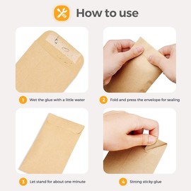 100 - Pack 3.5 x 6.5 Kraft Money Envelopes