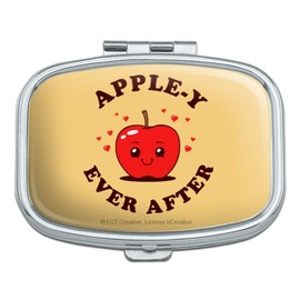 Apple-y Happily Ever After Funny Humor Rectangle Pill Case Trinket Gift Box