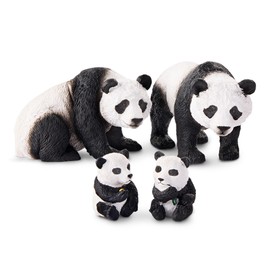 Terra by Battat – 4 Pieces Giant Panda Family – Realistic Plastic Animal Figures – Zoo Animal Toys – Educational Figures for Kids – Inspires Imaginative Play – Perfect for Toddlers – 3+ Years