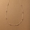 Cream Dot Necklace, Women's Popular, Stainless Steel, Surgical Stainless Steel,