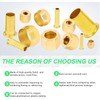 280PCS Compression Fittings Assortment kit - 8 Sizes Brass Compression