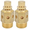 Pneumatic Silencer Brass Air Outlet Adjustable Throttle Silencer 1/2 Inch