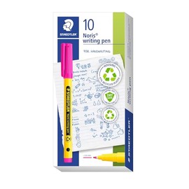 STAEDTLER Noris - Handwriting Pen - Magenta - Box of 10, 307-20