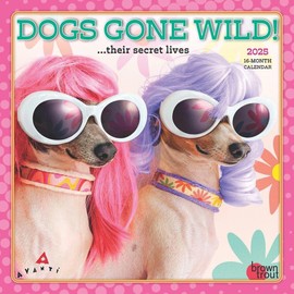 BrownTrout, Avanti Dogs Gone Wild 2025 Mini Wall Calendar