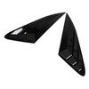 2PCS Rear Side Window Louver Gloss Black Sporty Look Scratch