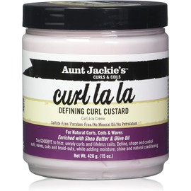 Aunt Jackie's Curl La La Defining Curl Custard Jar 15 oz (426 g) by Aunt Jackie's