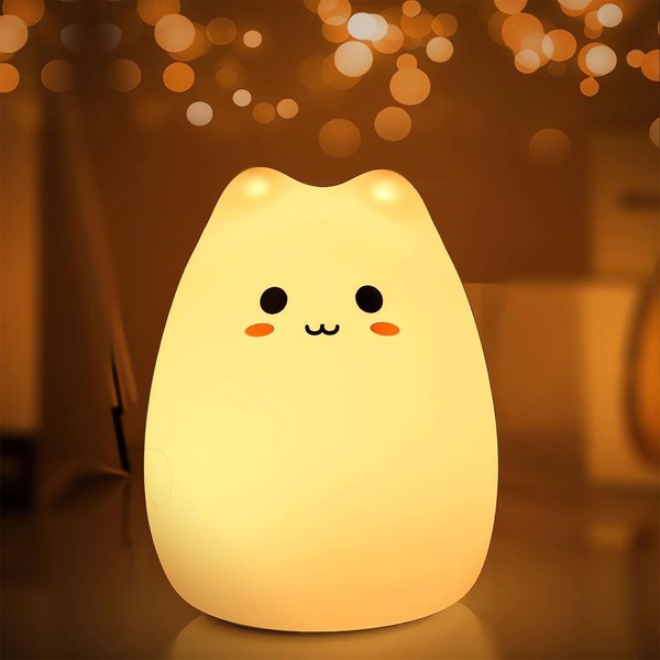 Night Light, Cute, 50 Hours of Continuous Operation, Stepless Dimming, Bulb Color, Fluffy, Placed, Stylish, Room Light, Gift, Birthday, Women, Children, Bedrooms, Children's Room, Light, Lamp, Indirect Lighting, Healing Goods (B)