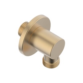 Duttao Wall Supply Elbow for Hand Held shower,with Connector Body and Washer, Wall-mount Hose Connector,without Shower Head and Hose (Brushed Gold) DA-0045-BG