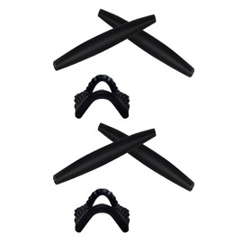 SmartVLT 2 Pair Black Replacement Earsocks & Nosepieces Kits for Oakley M Frame Series