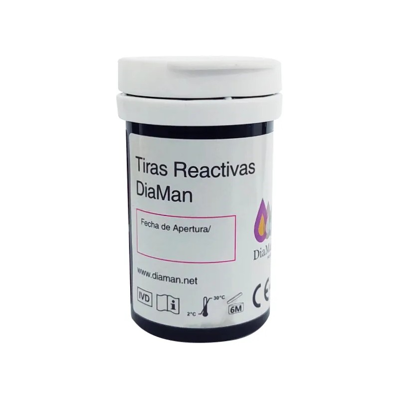 Tiras Reactivas Para Glucosa Diaman 50 Piezas