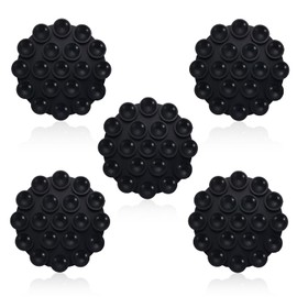 BOXOB 5 Stück Telefonhalter mit Saugnapf, Handyhalterung Auto Saugnapf Freisprechunterstützung Saugnapf-Handyhülle Handy-Saugnapfhalter für Mobile Stromversorgung Mobilgerät (Schwarz)