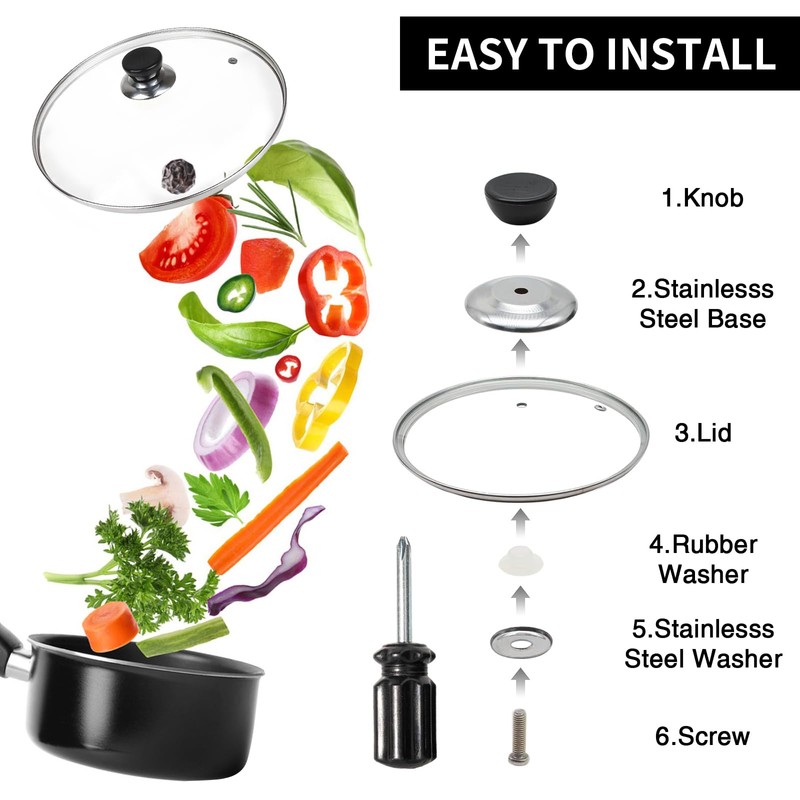10 Inch Pan Lid, 10 Inch Frying Pan Lids, Tempered