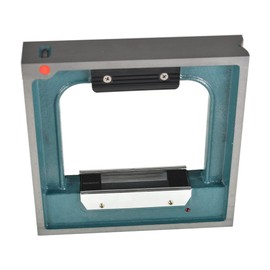 ‎Timunr 8 x 8 Inch Specialized Precision Cast Iron Frame Spirit Level with Wooden Box Accuracy 0.0002/10 Inch Fit for Machinery Tool