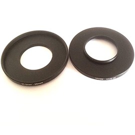 2x Adapter 30.5-55mm Size Step Up Rings Digital Camera Lens Connector Screws 30.5mm To 55mm Filter Circle Diameters Holder Film Connect-ed 30.5-55 Transfer Focus Photography Parts Accessories