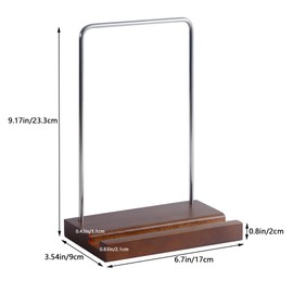 2Psc KitchenGenie Record Display Stand，Solid Wood Vinyl Record Display Stand