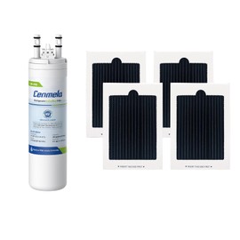 Cenmela CML006 Compatible with WF3CB Water Filter 1 PC & PAULTRA Air Filter 4 PCS, Compatible with Pure Source 3, 706465, 242069601, 242086201, 242017800, PS3412266, AP4567491, WF425, Height 9 inches