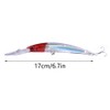 ABS Plastic Fishing Lure with Barbed Hooks Lifelike 3D Minnow