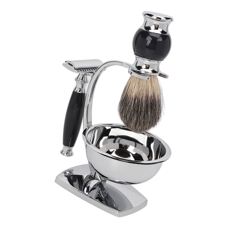 4 in 1 Soap Beard Brush Kits Brush Bowl Holder