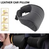 Auto Car Neck Pillow PU Leather Memory Foam Pillows Neck