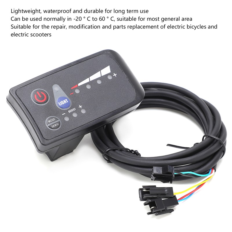 24V Electric Bike Control Panel LED Power Display 810 Instrument
