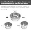 NEOUZA 51mm Stainless Steel Filter Basket 1/2/4 Cup for Espresso