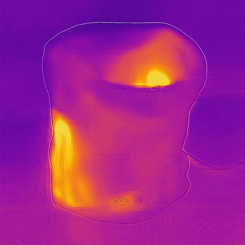 Komine EK-304 Motorcycle USB Electric Neck Warmer, Free Black