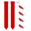 Roczential 5PCS Rugby Training Flag Football Kit Small Football Flag