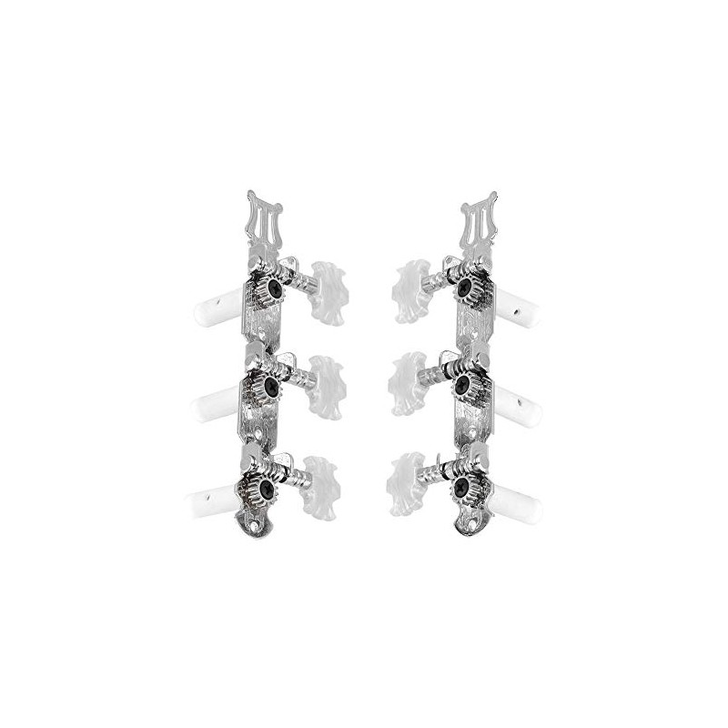 Classical Guitar String Tuning Peg Tuners Machine Heads Silver