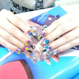 ❣High quality Baekbansongi handmade nail tip✨ - Long ballerina / ❣고품격 백반송이 수제네일팁✨ - 롱발레리나
