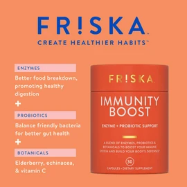 Friska Immunity Boost Enzyme & Probiotic Support, 30 CT