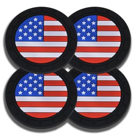 2 Pcs Car Cup Holder Coaster, Cup Holder Cover for Car, Universal Fit Cars,Suvs. (Multicoloured)