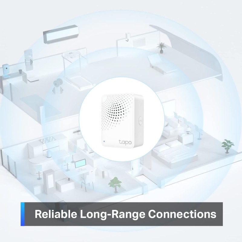 Tapo Smart Hub with Built-in Chime, REQUIRES 2.4GHz Wi-Fi, Reliable