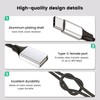 Fidioto USB C to Double USB Cable Splitter 6.6Ft, Type