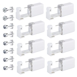 8 Piece Ear Piercing Set Piercing Gun Unit Tool Painless Piercing Gun Ear Piercing Set with Stud Earrings for Asepsis Piercing Kit Piercing Accessories (Diamant01)