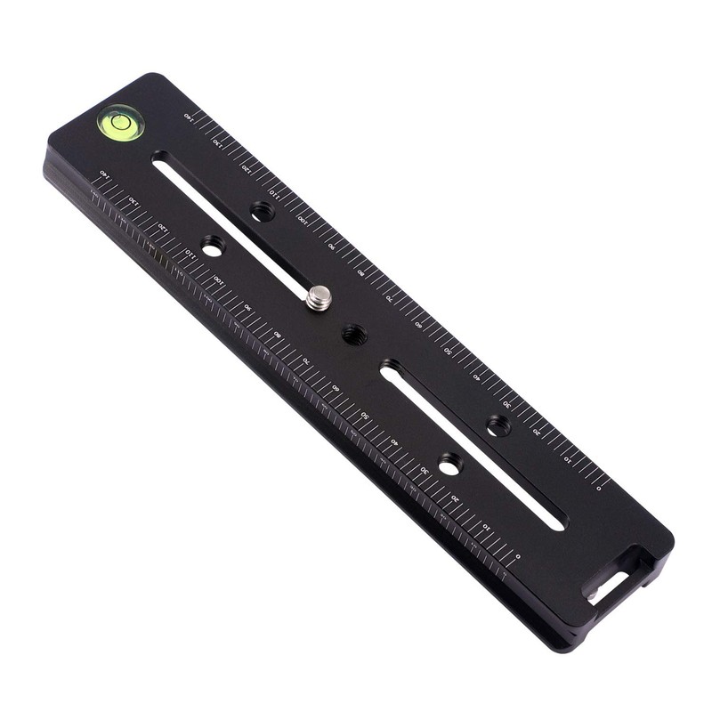 180mm Quick Release Plate with Double Arca Dovetails, Precision Rail