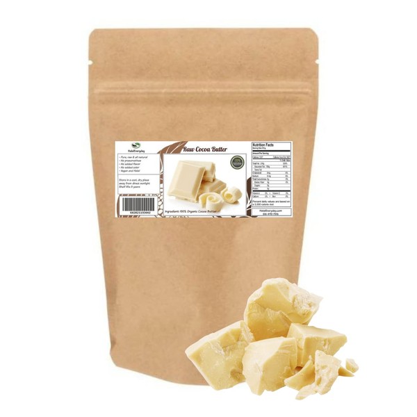 HalalEveryDay 5 Lb Cocoa Butter Bag, Pure, Raw, Unprocessed. Use for Lotion, Cream, Lip Balm, Oil, Stick, or Body Butter. Non-GMO | Food Grade | Cosmetic Grade