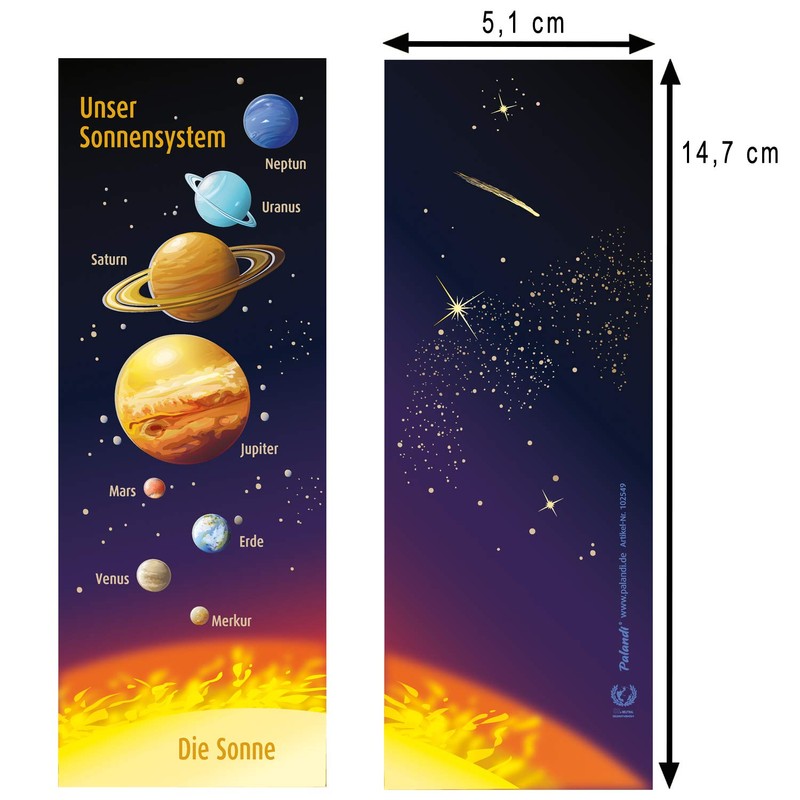 cama24com Space Planets Bookmark Space Children's Birthday Party Bag Space