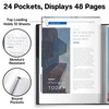 Dunwell Presentation Binder 24-Pocket, Displays 48 Pages, 8.5x11 Portfolio Binder
