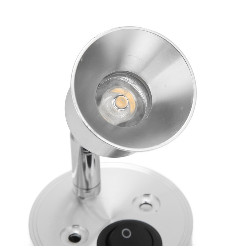 LED RV Reading Light 12V 3W Flexible Interior with Switch