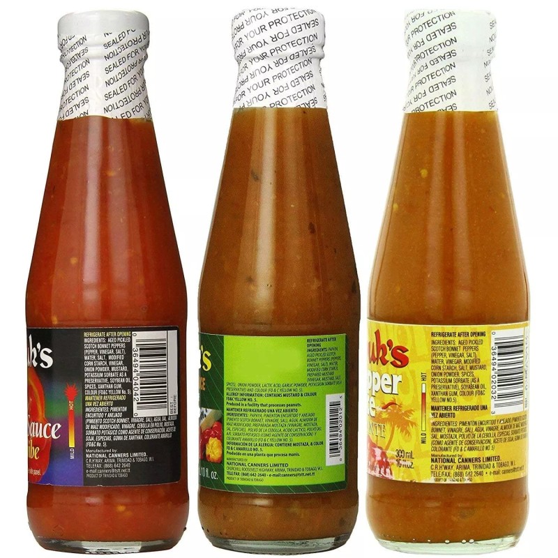 Matouk's Trinidad Hot Sauce Variety Pack 3 x 10oz Matouk's
