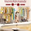 100% Stainless Steel Heavy Duty Clothes Rack Load 860LBS, Rolling
