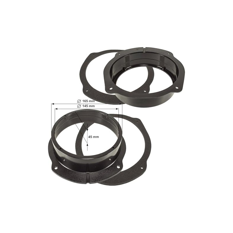 Tomzz Audio® 2814 005 Rings Speaker Adaptor for Fiat Stilo