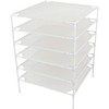 CASOLLY 6 Layer Sweater Drying Rack Mesh Foldable,Stackable,White