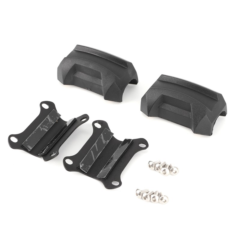 25mm/1in Motorcycle Bumper Guard Anti Drop Rubber Protector Universal Fit