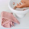 sea me at home Waffle Washcloth Set, 100% Cotton (4