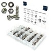 Stainless Steel Tamper Proof 1/4"-20 One Way Machine Screw Kit